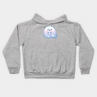 Fluffy Sky Pomeranian pom cute dog clouds Kids Hoodie